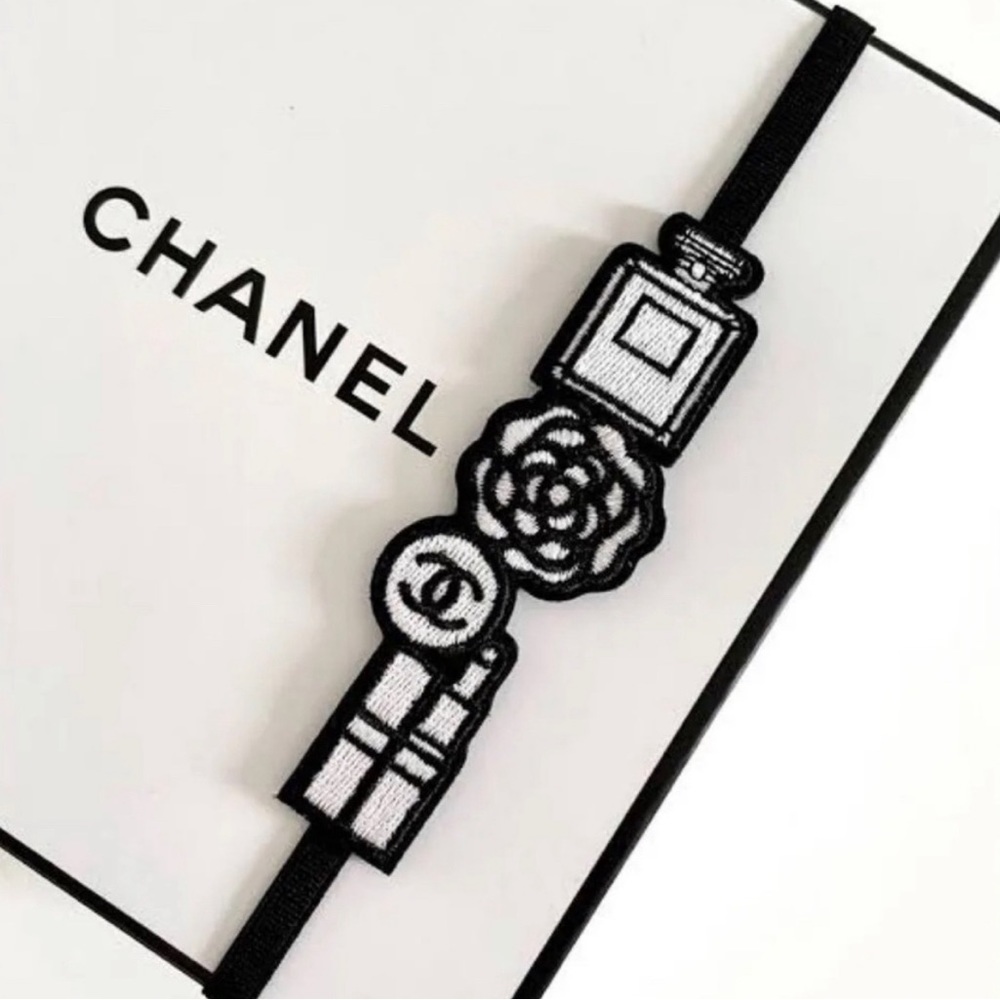 CHANEL Embroidery Elastic Bookmark